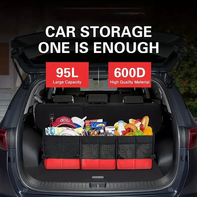 Collapsible Multi-Compartment Trunk Organizer - Image 2