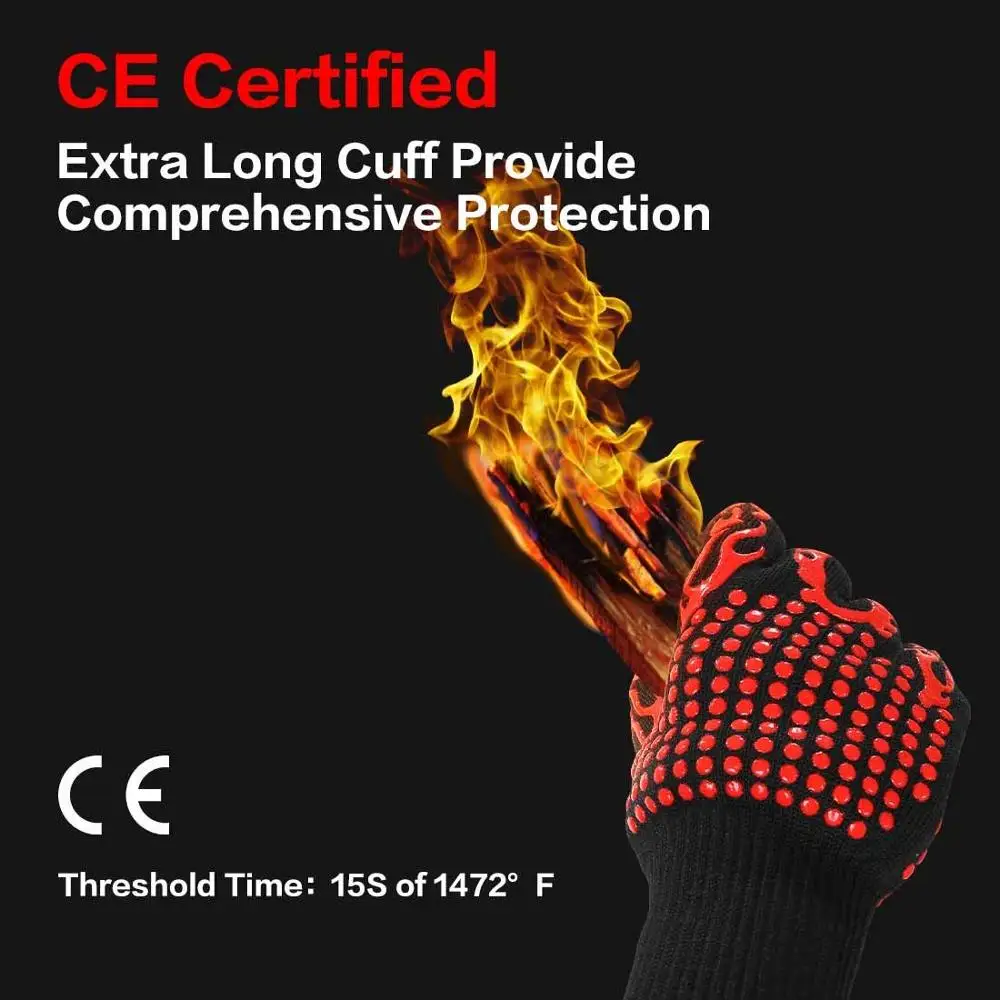 Heat Resistant BBQ Gloves for Grilling - Image 4