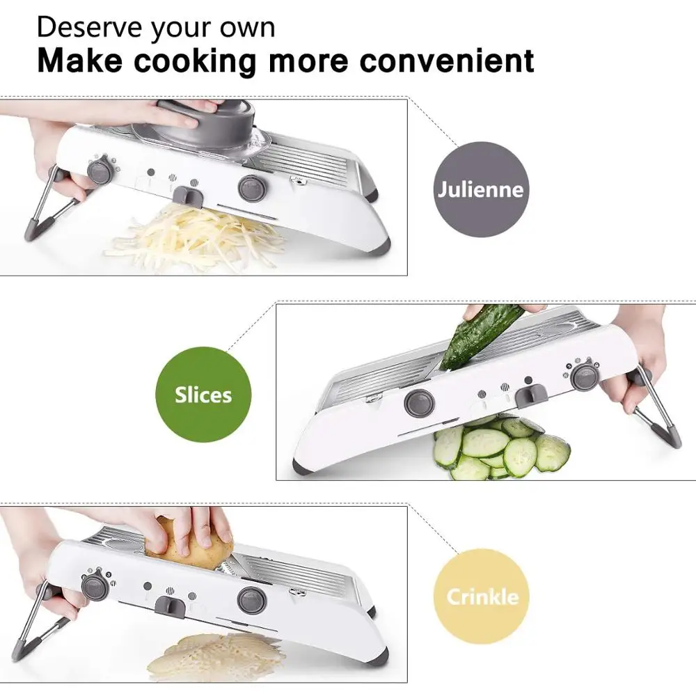 Adjustable Mandoline Vegetable Slicer - Image 5