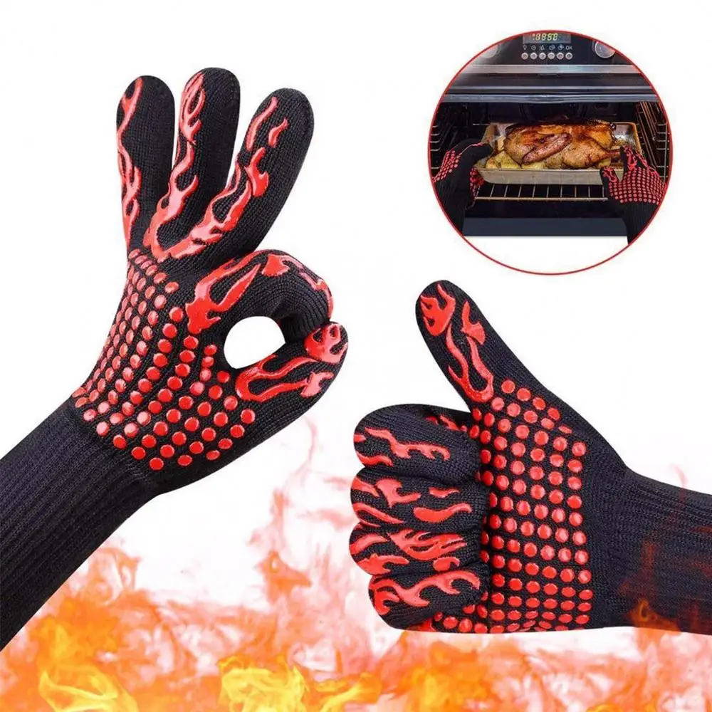 Heat Resistant BBQ Gloves for Grilling
