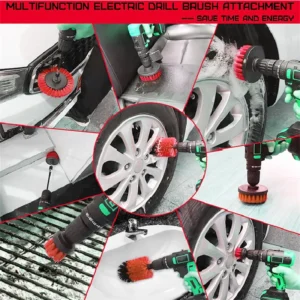 Alternative view of Drill Brush Cleaning Attachment Set