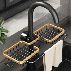 Sink Sponge and Soap Drainer Shelf for Kitchen