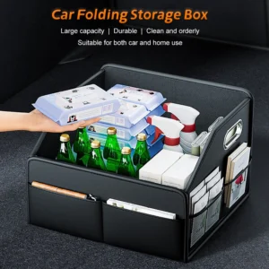 Foldable Car Trunk Storage Tote for Travel