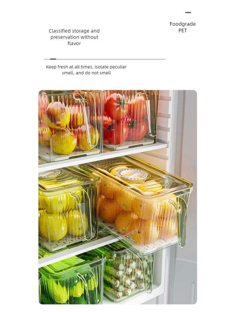 Stackable Fridge Storage Box with Lid - Image 9