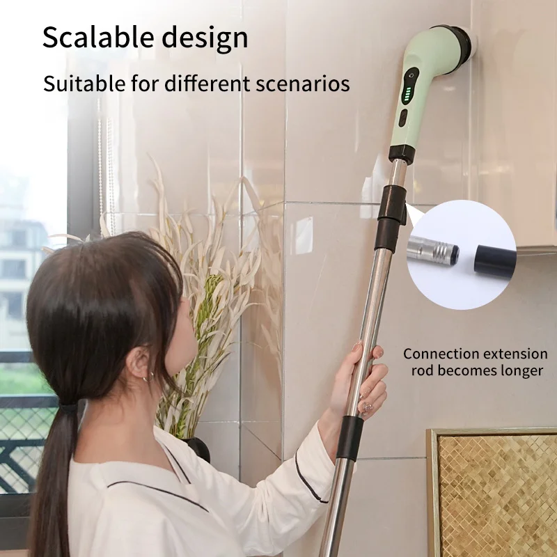 9-in-1 Electric Spin Scrubber for Cleaning - Image 2