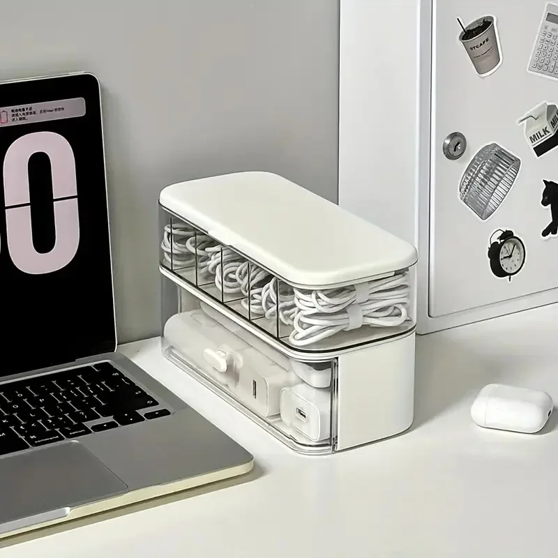 Desktop Cable Organizer Box for Cords - Image 8