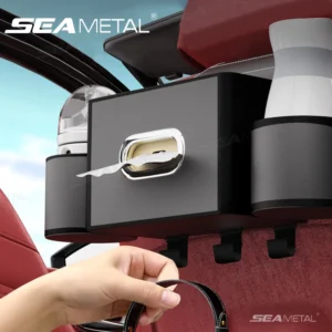 Car Seat Back Hook and Phone Organizer