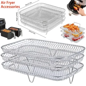 Stackable Air Fryer Rack for Cooking