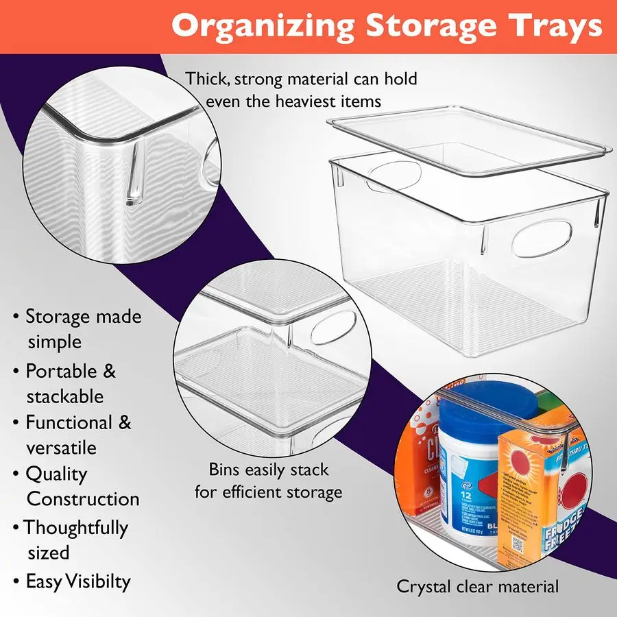 Pantry and Fridge Storage Bins with Lids - Image 4