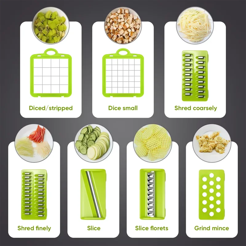 Vegetable Chopper and Slicer Set for Prep - Image 4