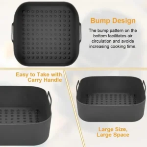 Alternative view of Reusable Silicone Air Fryer Basket