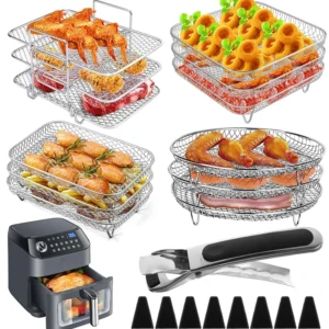 Three-Layer Air Fryer Accessories Rack
