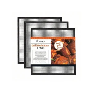 Reusable Non-Stick Grill Mesh Mat Set