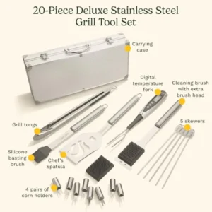 Alternative view of Stainless Steel BBQ Tool Set with Carry Case