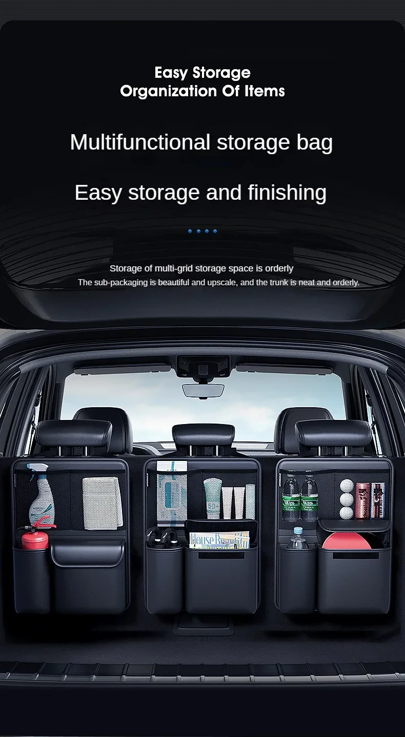 Foldable Car Seat Back Storage Bag