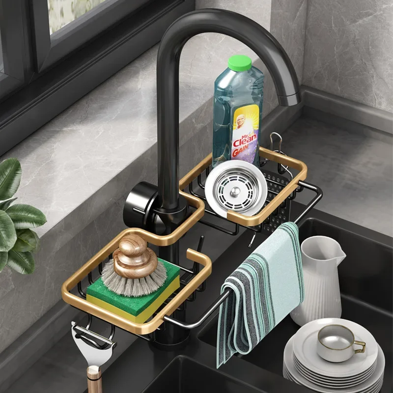 Sink Sponge and Soap Drainer Shelf for Kitchen - Image 2
