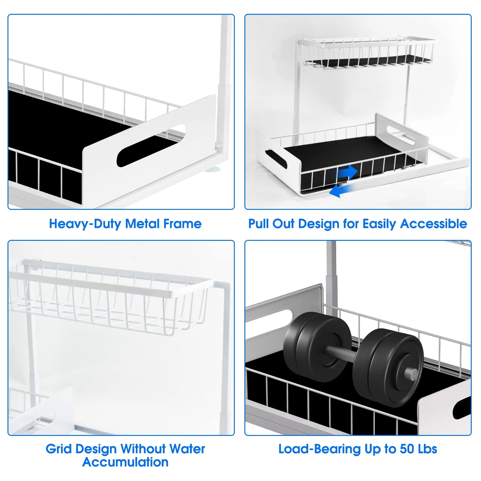 Sliding Under Sink Cabinet Organizer - Image 13