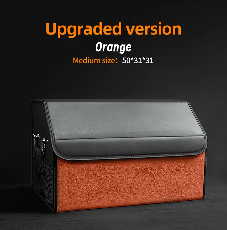 Foldable Leather Car Trunk Organizer - Image 9