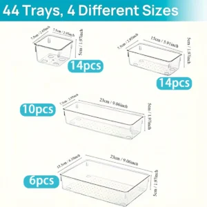 Alternative view of Transparent Drawer Storage Box Set