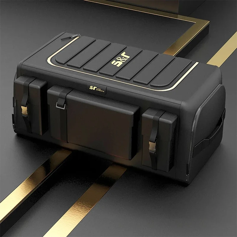 Foldable Car Trunk Storage Box with Lid - Image 2