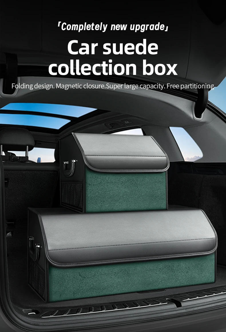 Foldable Leather Car Trunk Organizer - Image 6