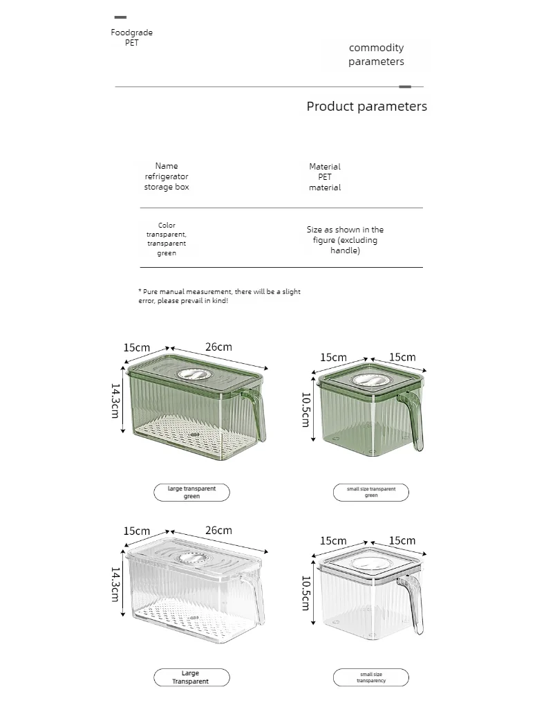 Stackable Fridge Storage Box with Lid - Image 13