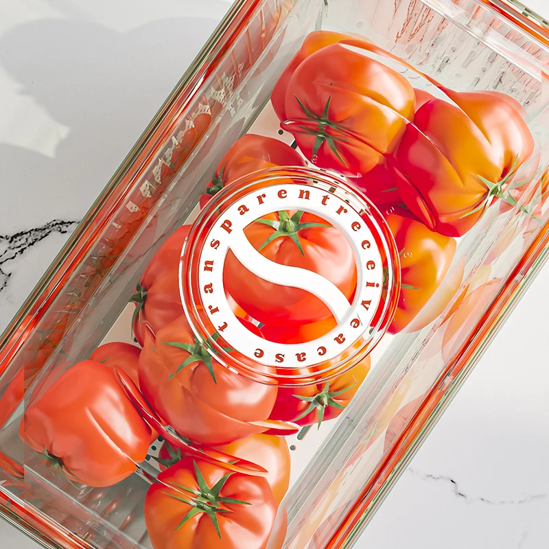 Stackable Fridge Storage Box with Lid - Image 5