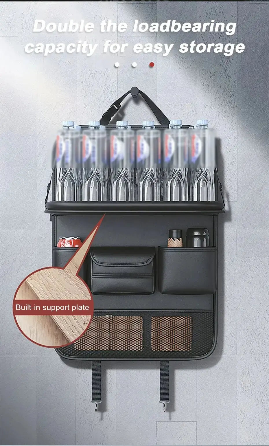 Rear Seat Organizer with Foldable Tray - Image 18