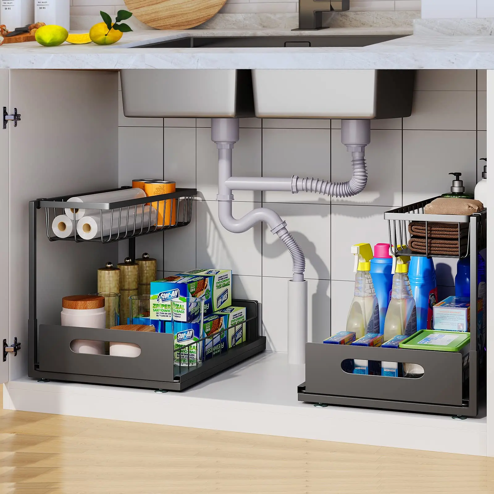 Sliding Under Sink Cabinet Organizer - Image 4