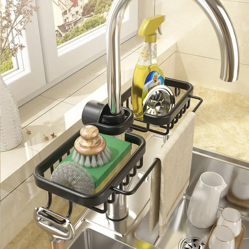 Sink Sponge and Soap Drainer Shelf for Kitchen - Image 4