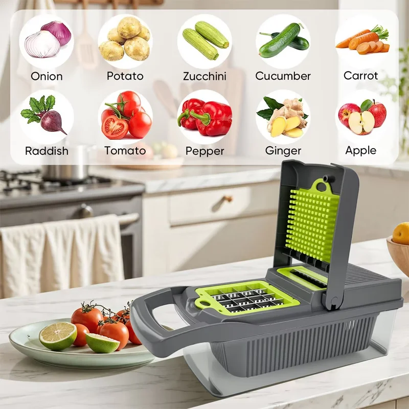 Vegetable Chopper and Slicer Set for Prep - Image 6