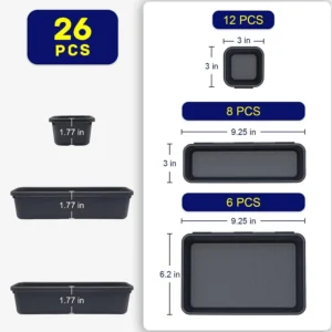 Alternative view of Drawer Tray Divider Organizer Set for Storage