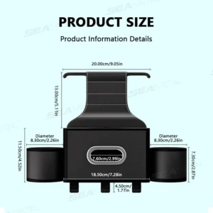 Alternative view of Car Seat Back Hook and Phone Organizer