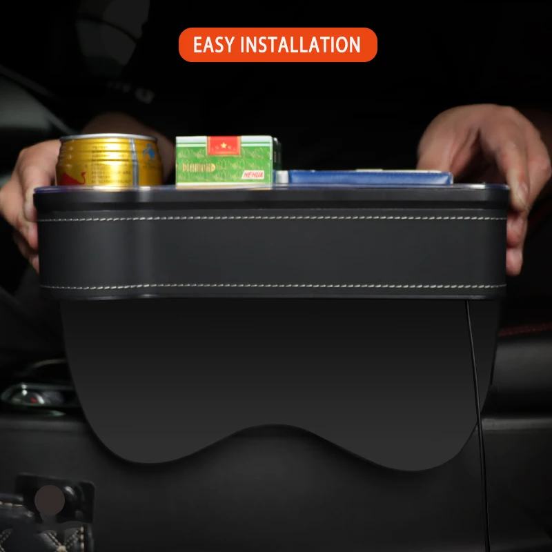 Car Seat Gap Organizer with USB Charger - Image 5