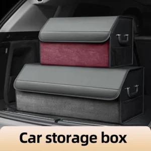Foldable Leather Car Trunk Organizer
