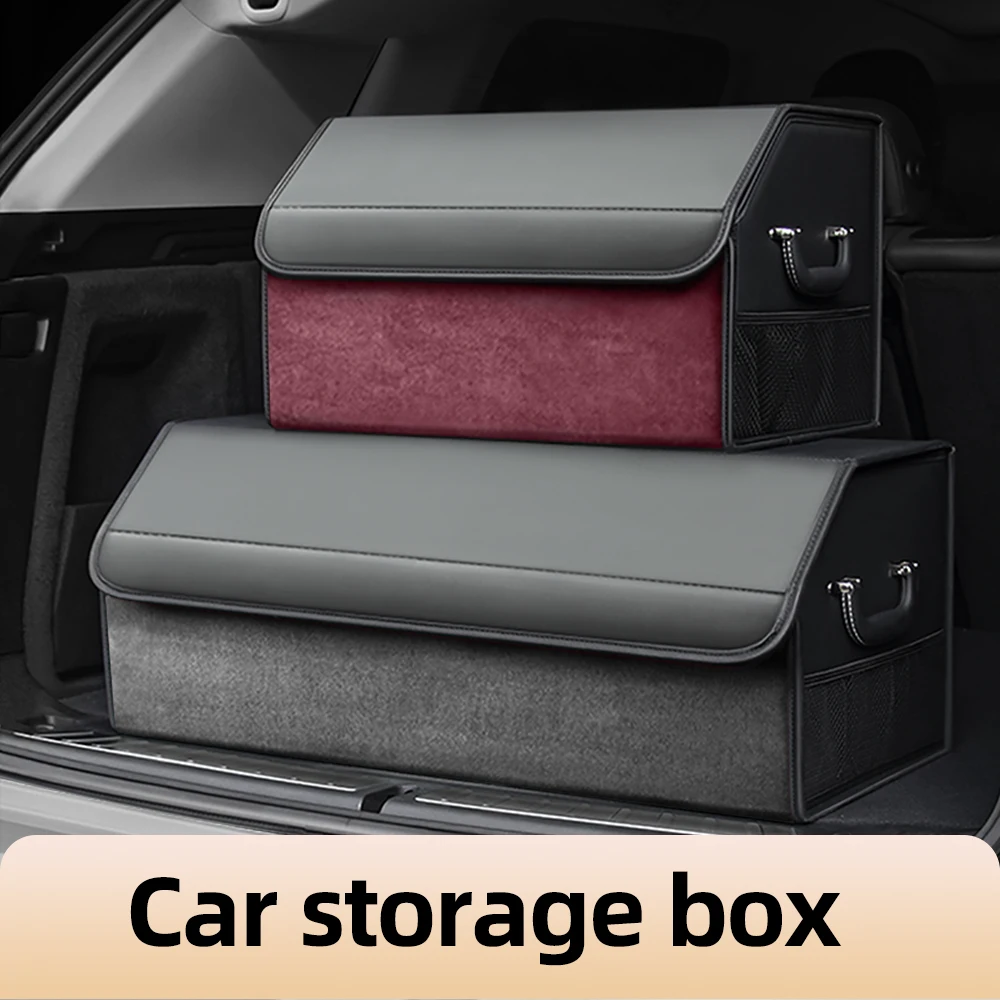 Foldable Leather Car Trunk Organizer