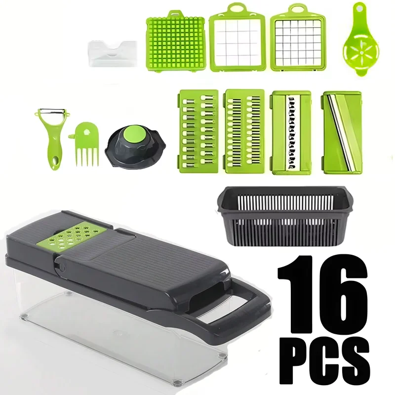 Vegetable Chopper and Slicer Set for Prep