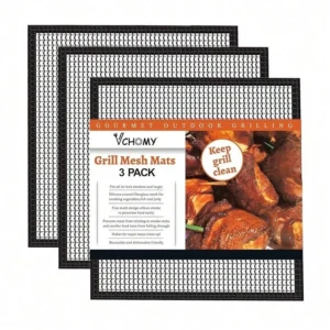 Alternative view of Reusable Non-Stick Grill Mesh Mat Set