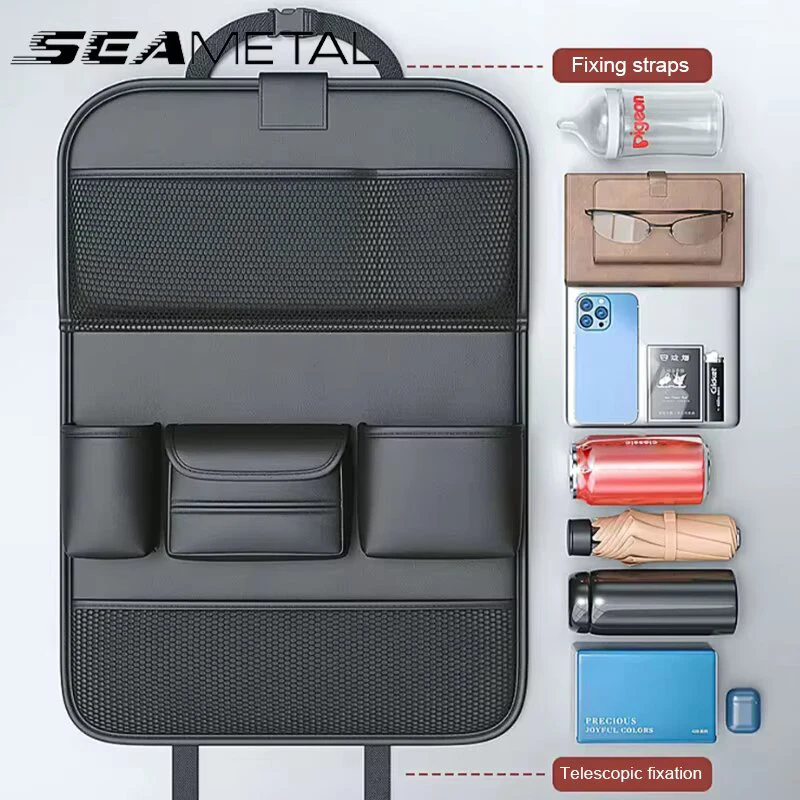 Rear Seat Organizer with Foldable Tray - Image 3