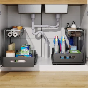 Alternative view of Sliding Under Sink Cabinet Organizer