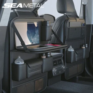 Rear Seat Organizer with Foldable Tray
