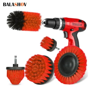 Drill Brush Cleaning Attachment Set