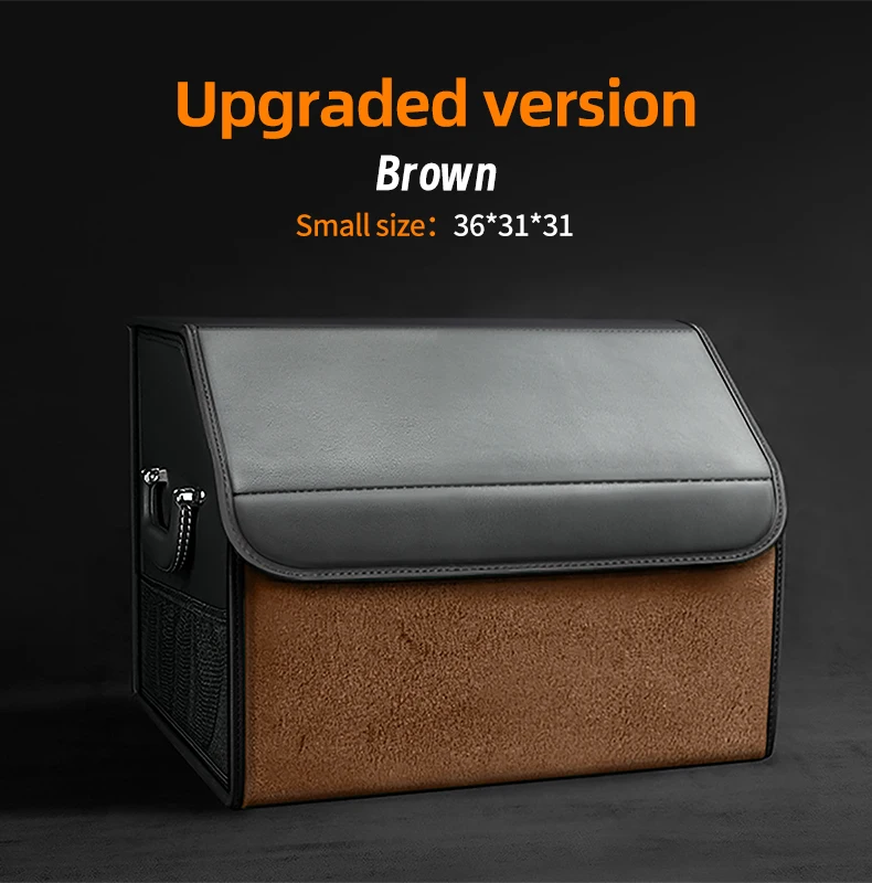 Foldable Leather Car Trunk Organizer - Image 12