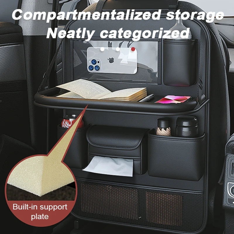 Rear Seat Organizer with Foldable Tray - Image 9