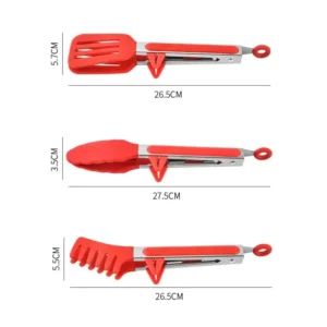 Alternative view of Silicone Kitchen Tongs Set for Cooking