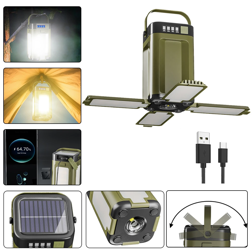 Foldable Solar Camping Lantern for Emergencies - Image 3