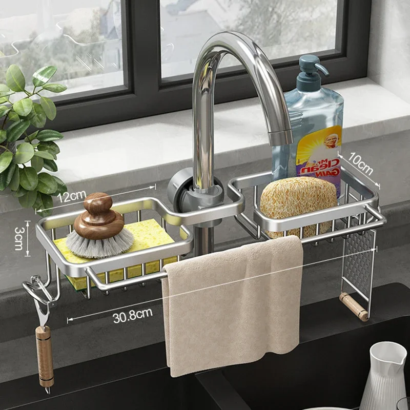 Sink Sponge and Soap Drainer Shelf for Kitchen - Image 3