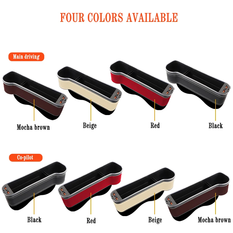 Car Seat Gap Organizer with USB Charger - Image 6