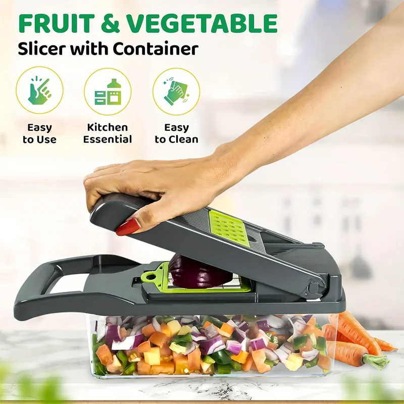 Vegetable Chopper and Slicer Set for Prep - Image 7