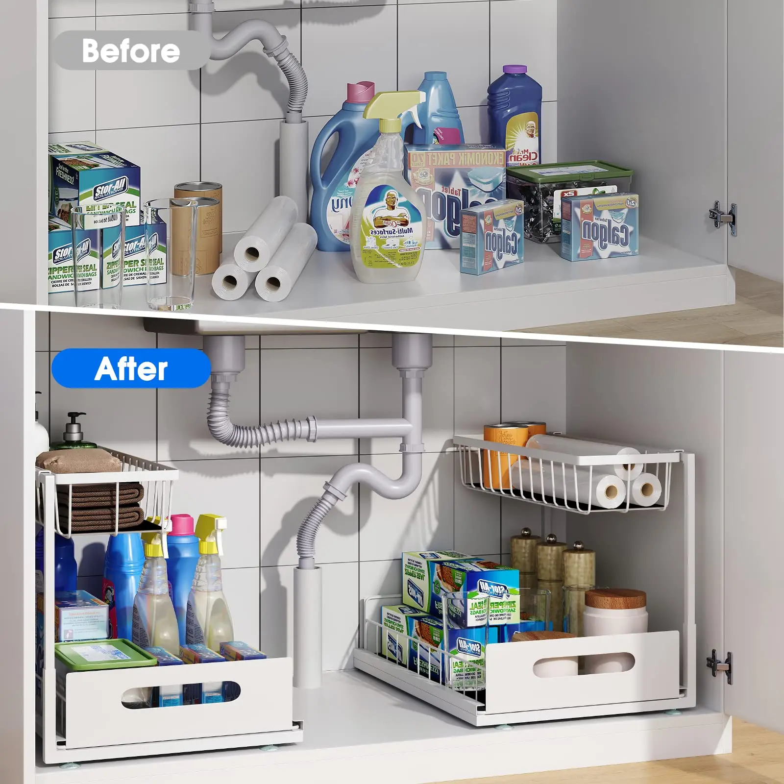 Sliding Under Sink Cabinet Organizer - Image 9